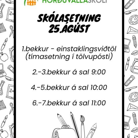 Skólasetningardagur