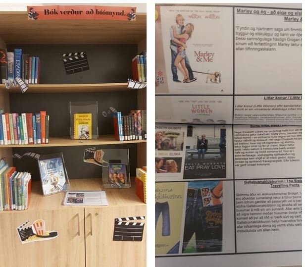 Bók verður bíómynd á bókasafninu