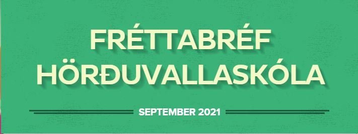 Fréttabréf september 2021