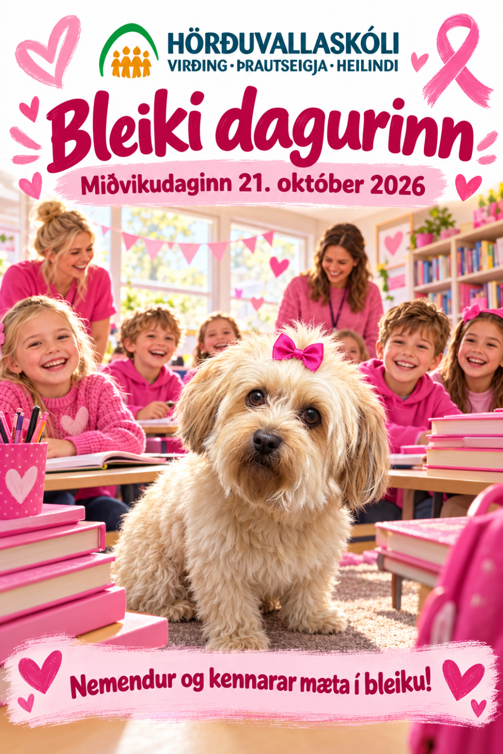 Bleikur dagur og vetrarfrí