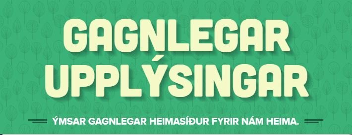 Fréttabréf með fjölda slóða á ýmislegt efni