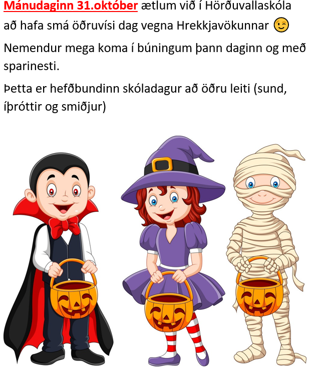 Hrekkjavaka mánudaginn 31.október