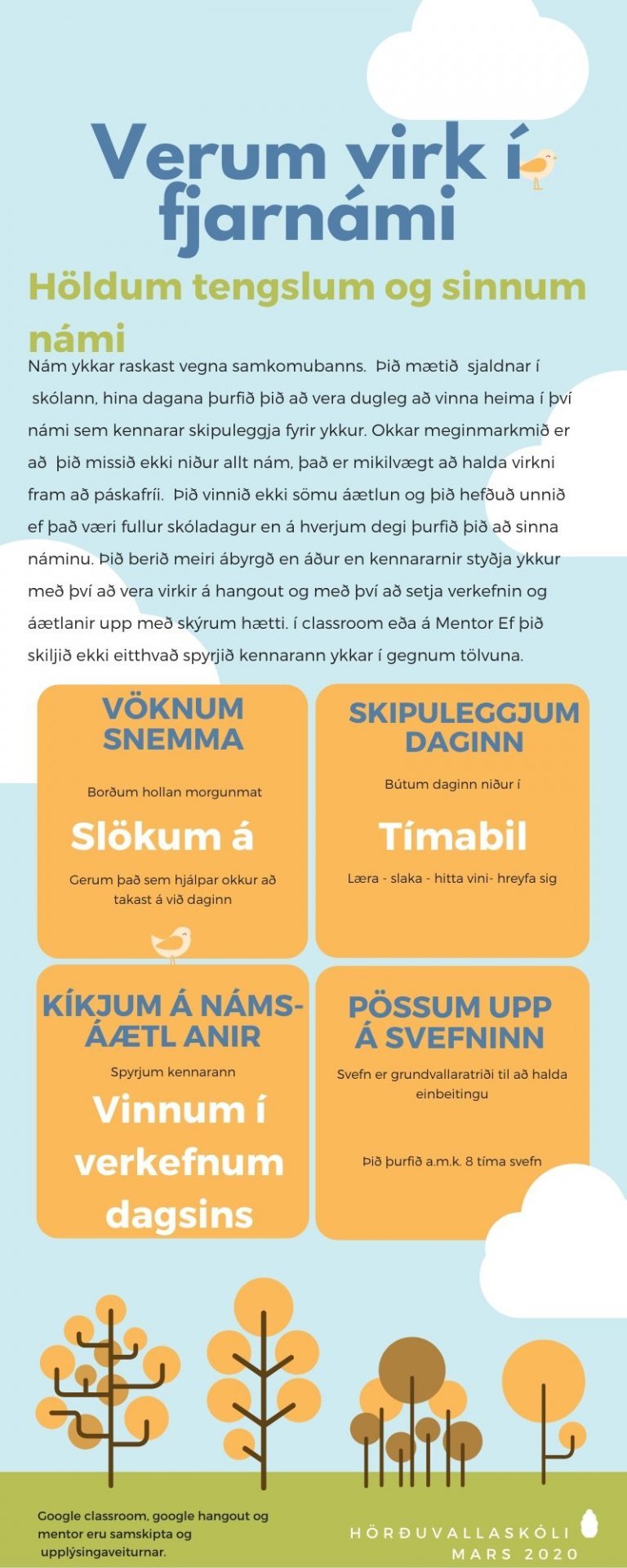Hvað þarf að hafa í huga í fjarnámi