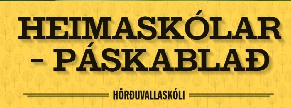 Páskablað heimaskóla