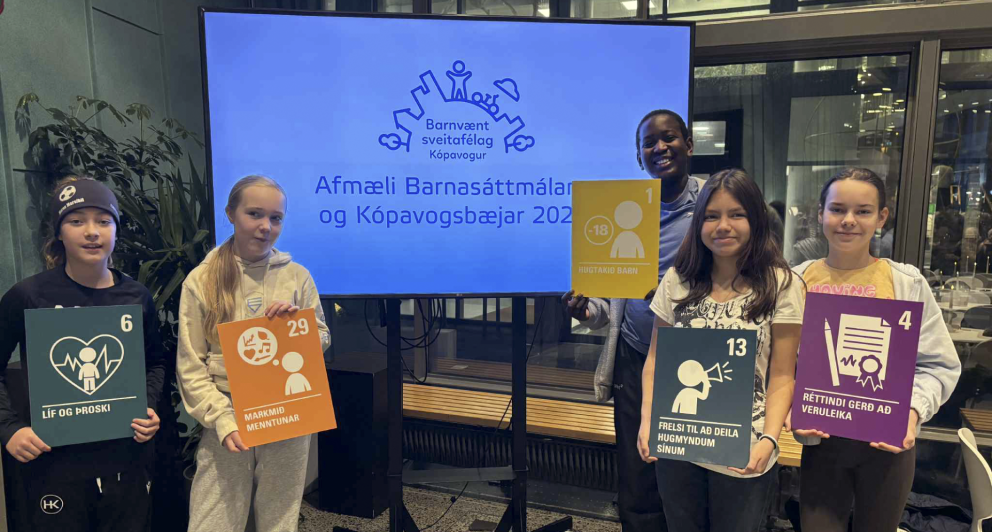 Maren Marsibil, Íris Anna, Ingi Frans, Angela Inga og Aleksandra Julia.