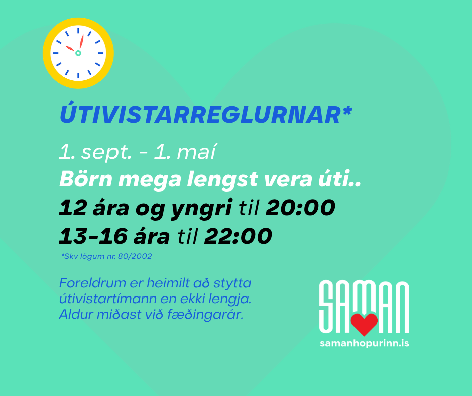 Breyttur útivistartími barna