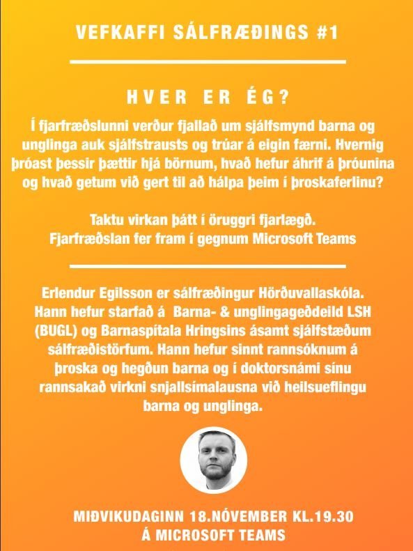 Fyrsta vefkaffi sálfræðings