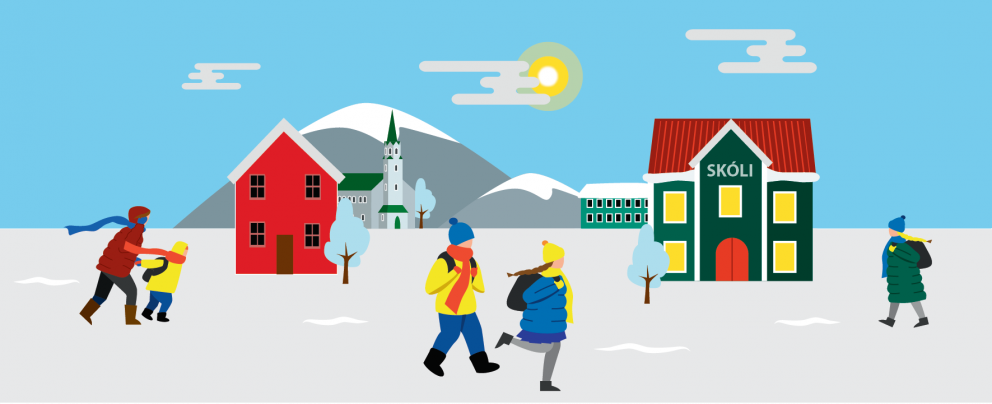 Tilmæli um viðbrögð foreldra / forráðamanna barna við veðurviðvörunum