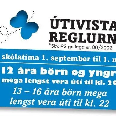 Breyttur útivistartími barna