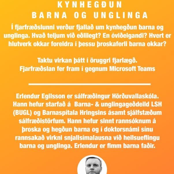 Vefkaffi sálfræðings - kynhegðun barna og unglinga