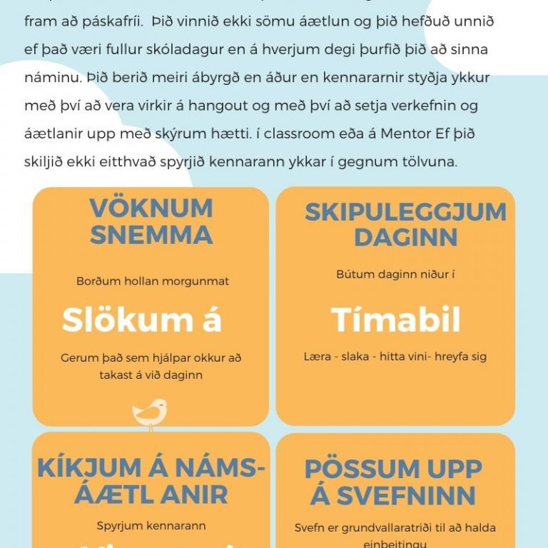 Hvað þarf að hafa í huga í fjarnámi