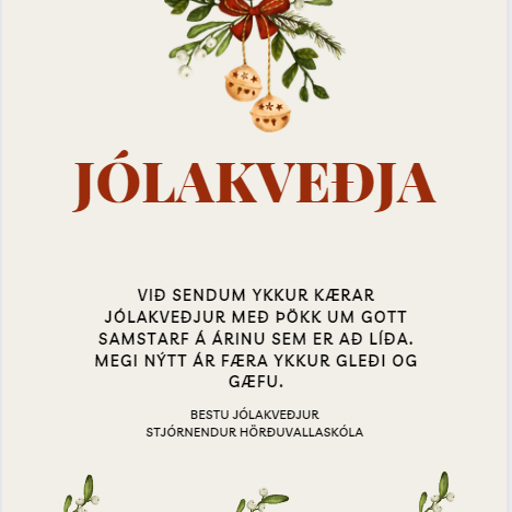 Jólakveðja