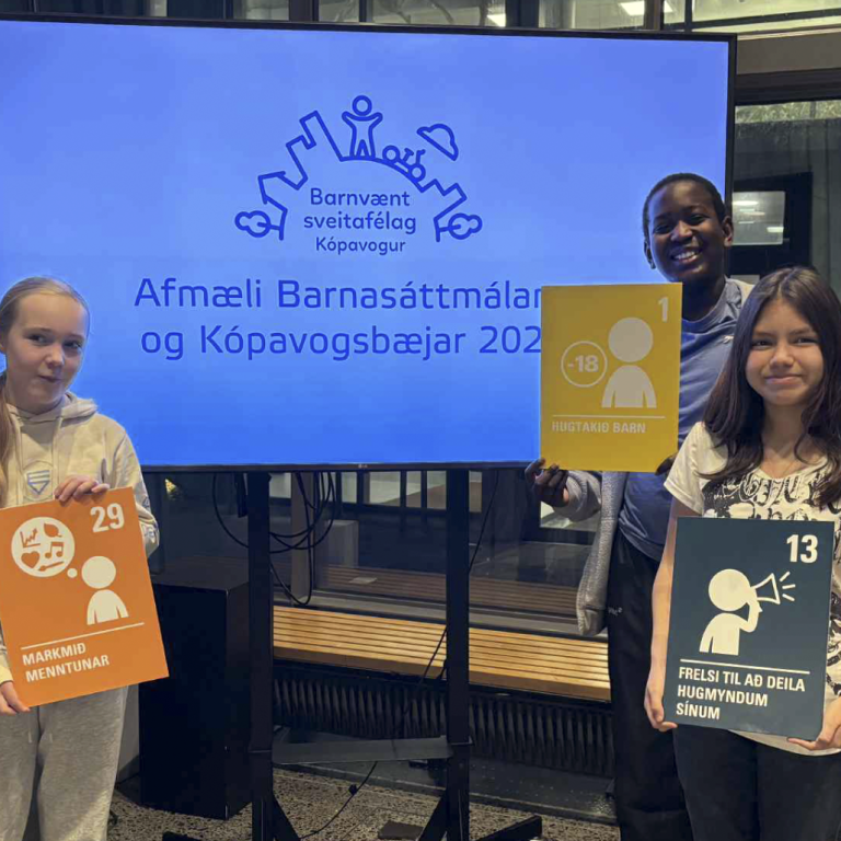 Maren Marsibil, Íris Anna, Ingi Frans, Angela Inga og Aleksandra Julia.