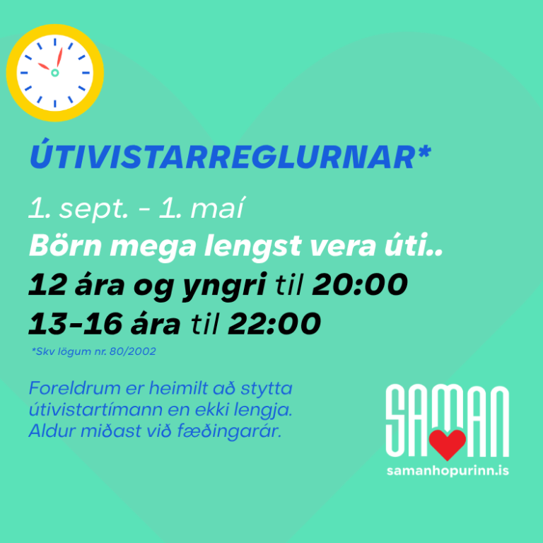 Breyttur útivistartími barna