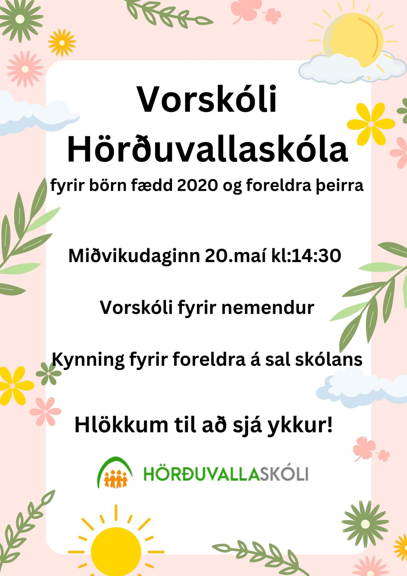 Vorskóli Hörðuvallaskóla (fyrir börn fædd 2020) | Hörðuvallaskóli